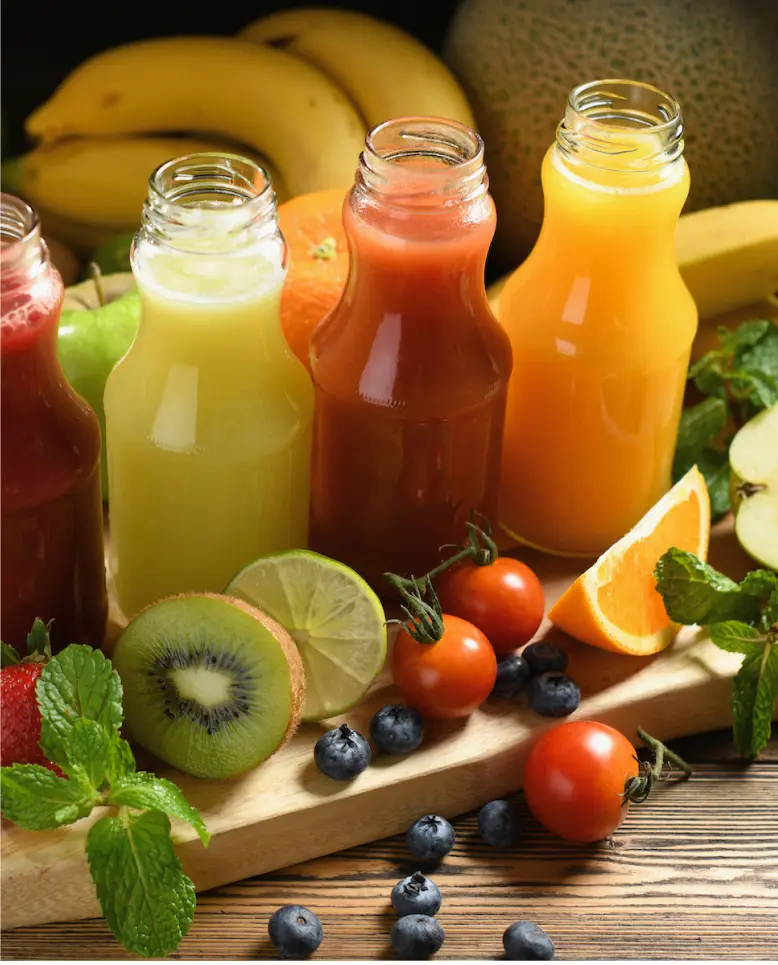 Juices and fruits